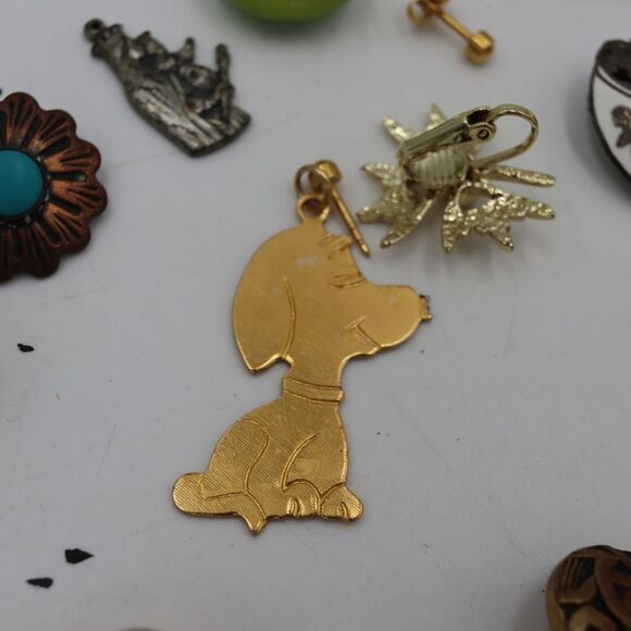 Vintage Mixed Costume Jewelry DIY Repair Lot +Box - Picture 4 of 10